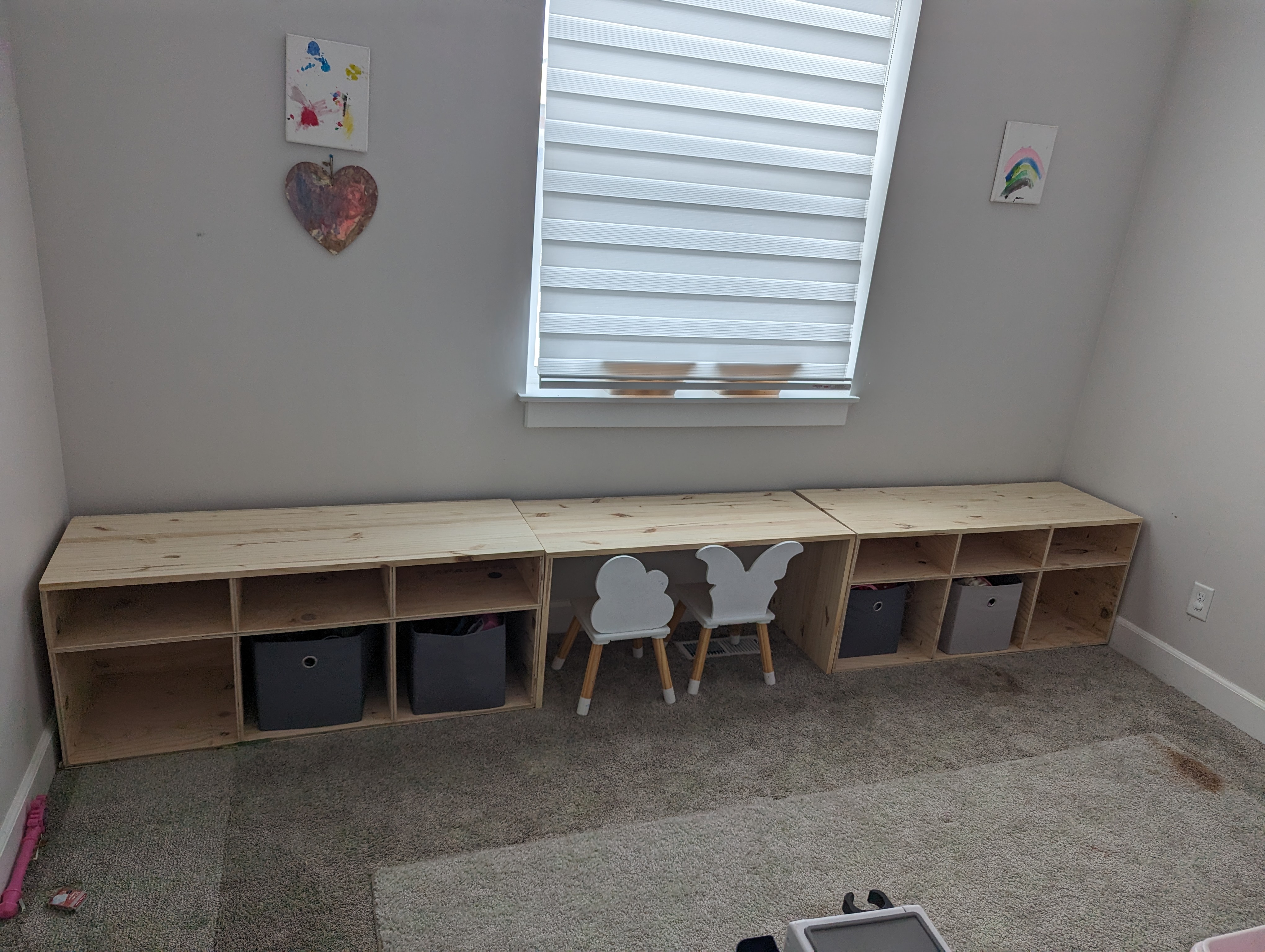 Kids room storage